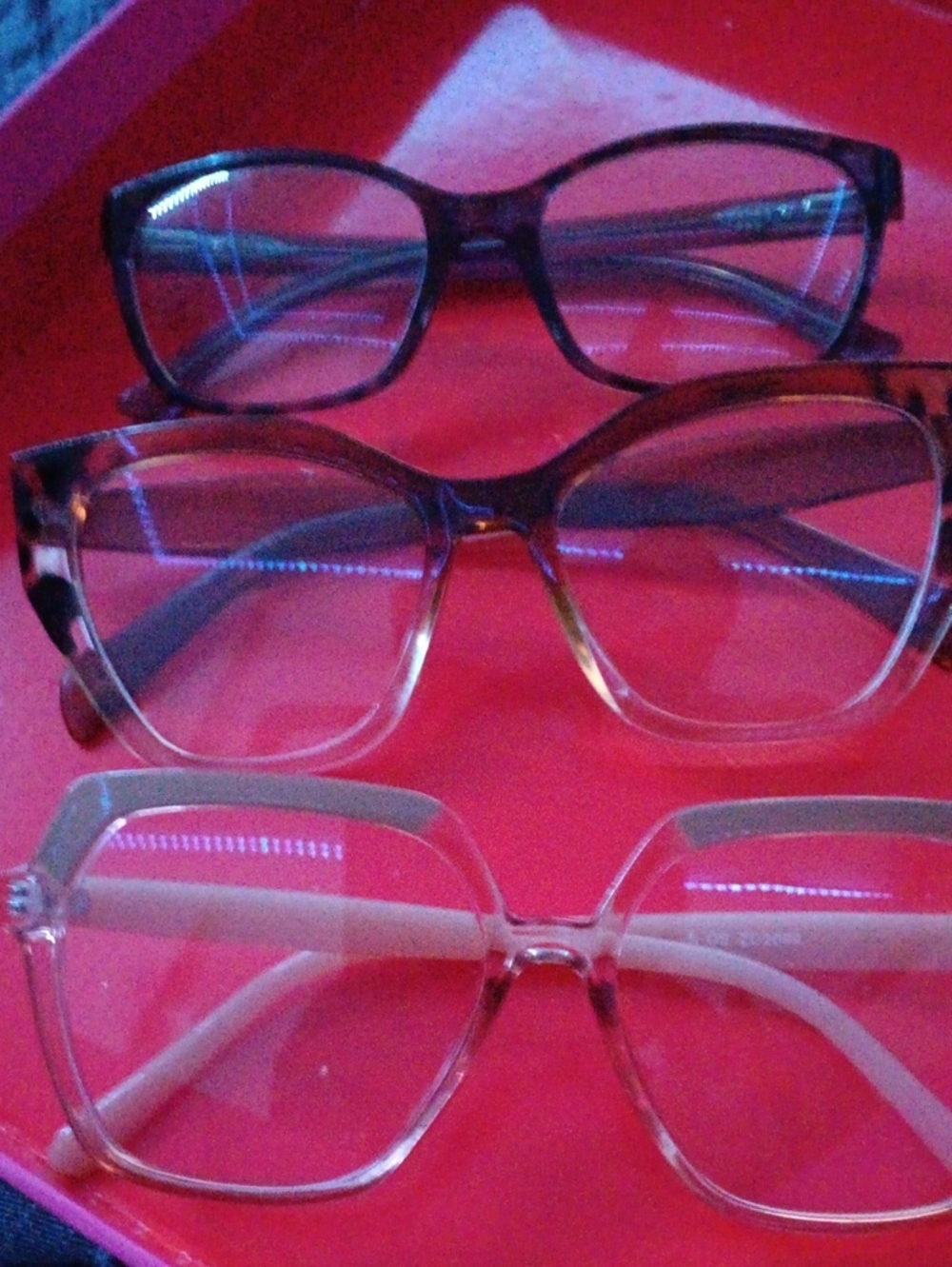 Set of Three Clear & Tortoiseshell Fashion Eyeglasses